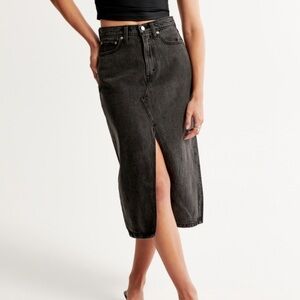 ABERCROMBIE DENIM MIDI SKIRT